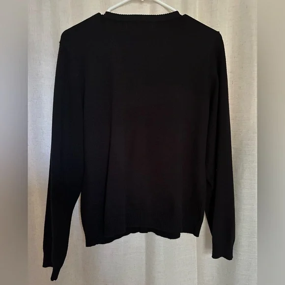 Black Cardigan Sweater - Picture 3 of 3
